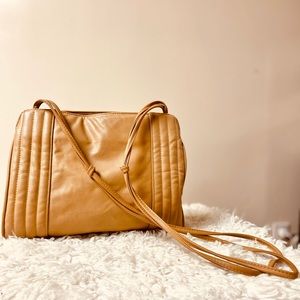 Tan Vegan Leather Crossbody